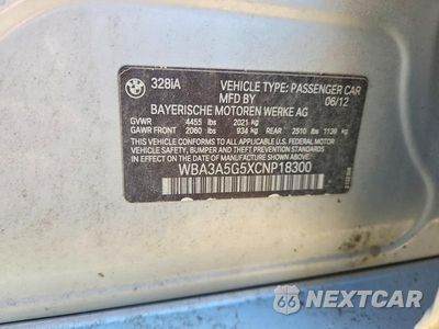 Zdjęcie 12 z 12 samochodu: 2012 BMW 328 I VIN:WBA3A5G5XCNP18300 - miniatura