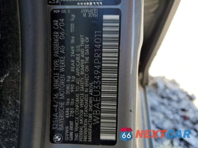 Zdjęcie 12 z 12 samochodu: 2004 BMW 325 XI VIN:WBAEU33494PR14011 - miniatura
