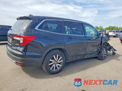 Trzecie zdjęcie samochodu z tyłu: 2019 HONDA PILOT EXL VIN:5FNYF6H55KB064947 - miniatura