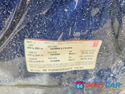 Zdjęcie 12 z 12 samochodu: 2017 TESLA MODEL X VIN:5YJXCDE2XHF046715 - miniatura