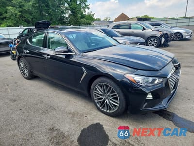 Czwarte zdjęcie samochodu z boku: 2019 GENESIS G70 ADVANCED VIN:KMTG64LA9KU027381 - miniatura