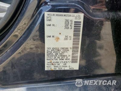 Zdjęcie 12 z 12 samochodu: 2019 NISSAN ALTIMA SL VIN:1N4BL4EV8KC254977 - miniatura