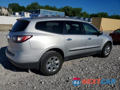Trzecie zdjęcie samochodu z tyłu: 2013 CHEVROLET TRAVERSE LS VIN:1GNKRFED1DJ103013 - miniatura