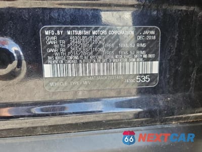 Zdjęcie 13 z 13 samochodu: 2019 MITSUBISHI ECLIPSE CROSS ES VIN:JA4AT3AA0KZ031486 - miniatura