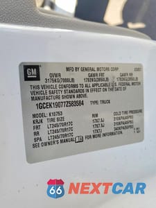Zdjęcie 12 z 12 samochodu: 2007 CHEVROLET SILVERADO K1500 VIN:1GCEK19077Z583584 - miniatura