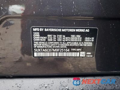Zdjęcie 13 z 13 samochodu: 2021 BMW X5 XDRIVE45E VIN:5UXTA6C07M9F25164 - miniatura
