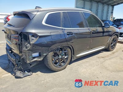 Trzecie zdjęcie samochodu z tyłu: 2023 BMW X3 SDRIVE30I VIN:5UX43DP04P9S81519 - miniatura