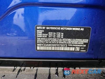Zdjęcie 12 z 12 samochodu: 2024 BMW I4 M50 VIN:WBY33AW09RFR75073 - miniatura