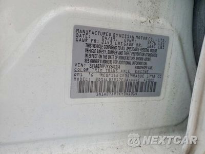 Zdjęcie 13 z 13 samochodu: 2019 NISSAN SENTRA SV VIN:3N1AB7AP7KY341314 - miniatura