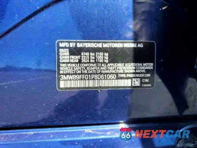 Zdjęcie 12 z 12 samochodu: 2023 BMW 330XI VIN:3MW89FF01P8D61060 - miniatura