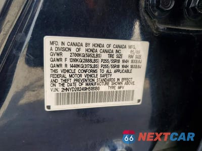 Zdjęcie 13 z 13 samochodu: 2009 ACURA MDX VIN:2HNYD28249H518186 - miniatura