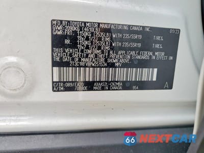 Zdjęcie 13 z 13 samochodu: 2023 TOYOTA RAV4 XLE PREMIUM VIN:2T3C1RFV8PW251534 - miniatura