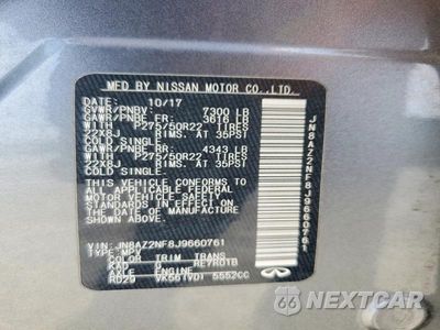 Zdjęcie 13 z 13 samochodu: 2018 INFINITI QX80 BASE VIN:JN8AZ2NF8J9660761 - miniatura