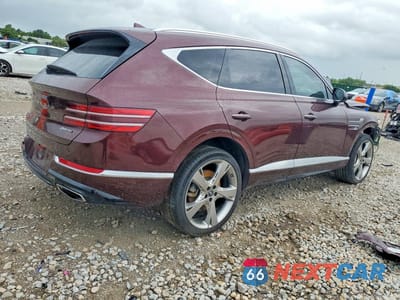 Trzecie zdjęcie samochodu z tyłu: 2021 GENESIS GV80 3.5T VIN:KMUHCESC1MU053056 - miniatura