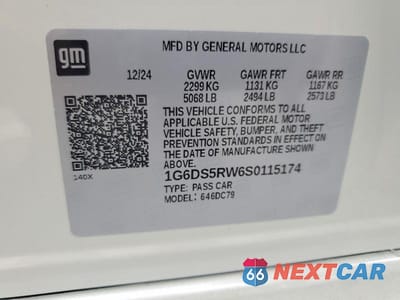 Zdjęcie 12 z 12 samochodu: 2025 CADILLAC CT5 PREMIUM LUXURY VIN:1G6DS5RW6S0115174 - miniatura