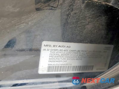 Zdjęcie 12 z 12 samochodu: 2022 AUDI A3 PREMIUM VIN:WAUGUDGY4NA089706 - miniatura