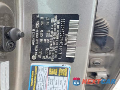 Zdjęcie 13 z 13 samochodu: 2013 KIA OPTIMA LX VIN:5XXGM4A79DG209022 - miniatura