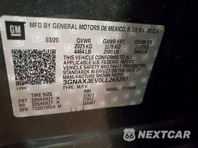 Zdjęcie 13 z 13 samochodu: 2020 CHEVROLET EQUINOX LT VIN:3GNAXJEV0LL265297 - miniatura