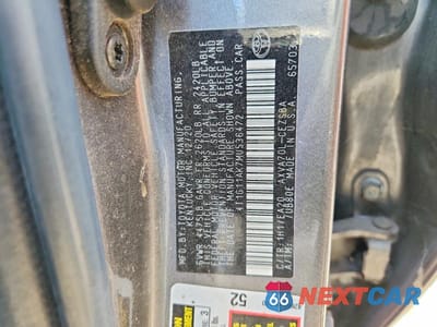 Zdjęcie 12 z 12 samochodu: 2021 TOYOTA CAMRY SE VIN:4T1G11AK7MU536472 - miniatura