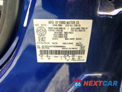 Zdjęcie 13 z 13 samochodu: 2013 FORD EDGE LIMITED VIN:2FMDK4KC8DBB96604 - miniatura