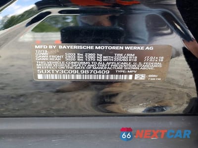 Zdjęcie 14 z 14 samochodu: 2020 BMW X3 SDRIVE30I VIN:5UXTY3C09L9B70409 - miniatura