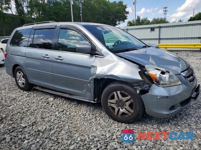 Czwarte zdjęcie samochodu z boku: 2007 HONDA ODYSSEY EXL VIN:5FNRL38697B125468 - miniatura