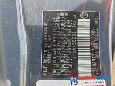 Zdjęcie 12 z 12 samochodu: 2025 TOYOTA CAMRY LE VIN:4T1DAACK2SU513808 - miniatura