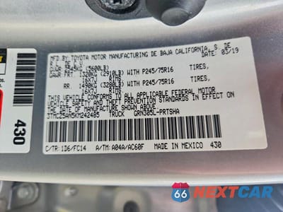 Zdjęcie 12 z 12 samochodu: 2019 TOYOTA TACOMA SR5 V6 VIN:3TMCZ5AN5KM242485 - miniatura