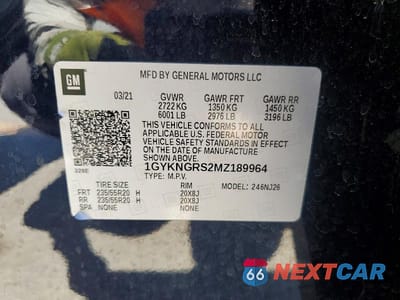 Zdjęcie 14 z 14 samochodu: 2021 CADILLAC XT5 SPORT VIN:1GYKNGRS2MZ189964 - miniatura