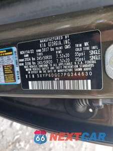 Zdjęcie 13 z 13 samochodu: 2023 KIA TELLURIDE S VIN:5XYP6DGC7PG344630 - miniatura