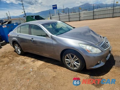Czwarte zdjęcie samochodu z boku: 2012 INFINITI G25 SEDAN X VIN:JN1DV6ARXCM860684 - miniatura