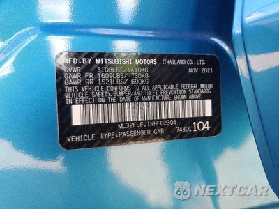 Zdjęcie 12 z 12 samochodu: 2022 MITSUBISHI MIRAGE G4 ES VIN:ML32FUFJ1NHF02304 - miniatura