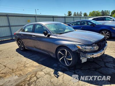 Czwarte zdjęcie samochodu z boku: 2019 HONDA ACCORD SPORT VIN:1HGCV1F31KA022271 - miniatura