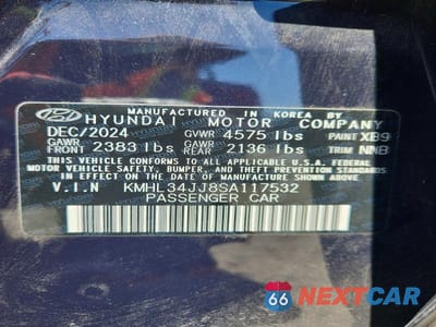 Zdjęcie 12 z 12 samochodu: 2025 HYUNDAI SONATA HYBRID SEL VIN:KMHL34JJ8SA117532 - miniatura