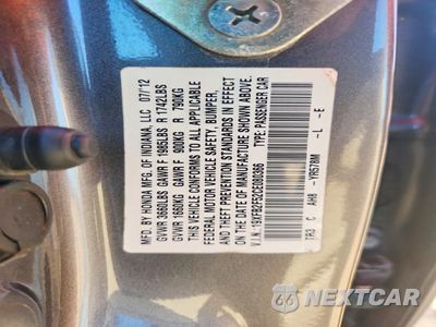 Zdjęcie 13 z 13 samochodu: 2012 HONDA CIVIC LX VIN:19XFB2F52CE080366 - miniatura