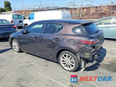 Drugie zdjęcie samochodu z przodu: 2013 LEXUS CT 200 VIN:JTHKD5BH8D2165414 - miniatura