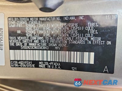 Zdjęcie 13 z 13 samochodu: 2006 TOYOTA SIENNA LE 7 PASSENGER VIN:5TDZA23C96S583843 - miniatura
