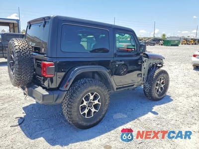 Trzecie zdjęcie samochodu z tyłu: 2021 JEEP WRANGLER RUBICON VIN:1C4HJXCN1MW717610 - miniatura