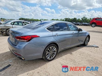 Trzecie zdjęcie samochodu z tyłu: 2017 GENESIS G80 3.8 VIN:KMHGN4JE3HU170841 - miniatura