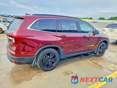 Trzecie zdjęcie samochodu z tyłu: 2022 HONDA PILOT SE VIN:5FNYF5H23NB022037 - miniatura