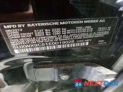 Zdjęcie 12 z 12 samochodu: 2014 BMW X3 XDRIVE28I VIN:5UXWX9C51E0D19028 - miniatura