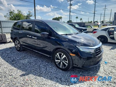 Czwarte zdjęcie samochodu z boku: 2021 HONDA ODYSSEY TOURING VIN:5FNRL6H86MB005920 - miniatura