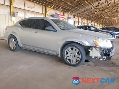 Czwarte zdjęcie samochodu z boku: 2012 DODGE AVENGER SE VIN:1C3CDZAB2CN154341 - miniatura