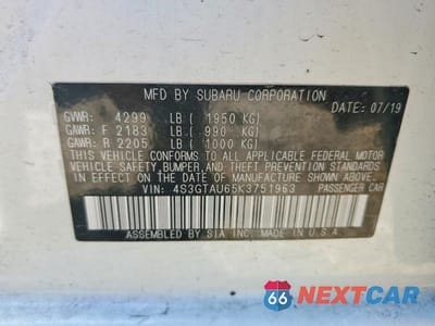 Zdjęcie 12 z 12 samochodu: 2019 SUBARU IMPREZA LIMITED VIN:4S3GTAU65K3751963 - miniatura