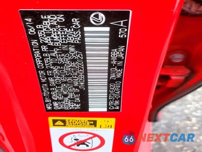Zdjęcie 12 z 12 samochodu: 2014 LEXUS CT 200 VIN:JTHKD5BH0E2201257 - miniatura