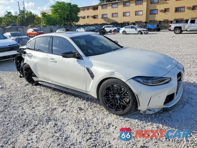 Czwarte zdjęcie samochodu z boku: 2021 BMW M3 COMPETITION VIN:WBS33AY05MFL34986 - miniatura