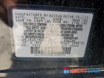 Zdjęcie 13 z 13 samochodu: 2024 NISSAN KICKS SV VIN:3N1CP5CV1RL552574 - miniatura