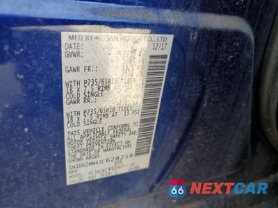 Zdjęcie 13 z 13 samochodu: 2018 NISSAN PATHFINDER S VIN:5N1DR2MN4JC628258 - miniatura