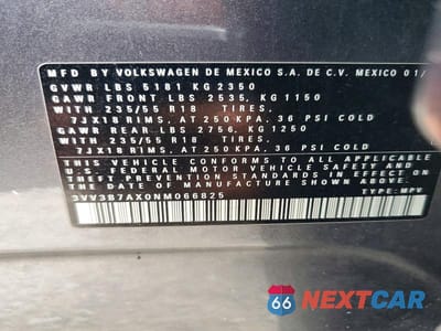 Zdjęcie 13 z 13 samochodu: 2022 VOLKSWAGEN TIGUAN SE VIN:3VV3B7AX0NM066825 - miniatura