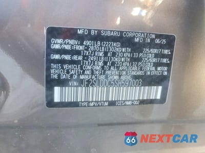 Zdjęcie 13 z 13 samochodu: 2025 SUBARU FORESTER PREMIUM VIN:JF2SLDDC5SH597003 - miniatura